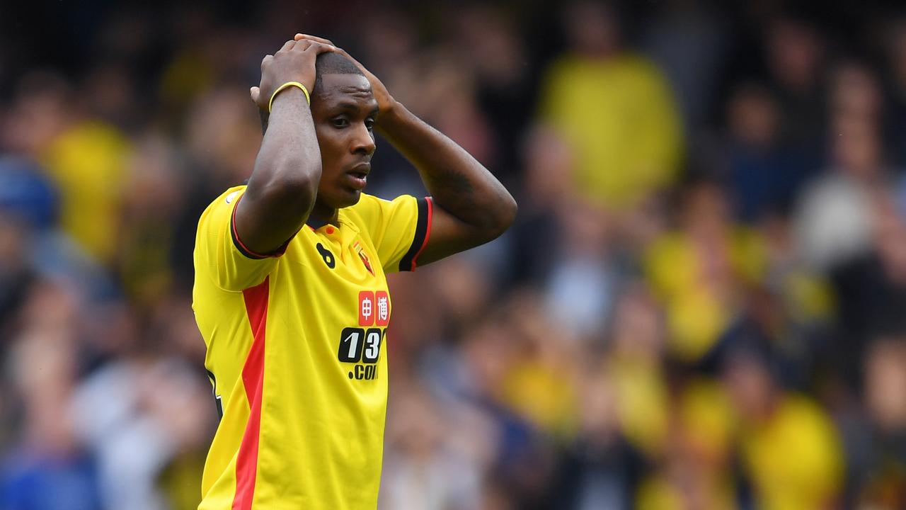 Odion Ighalo played in the Premier League with Watford before moving to China.