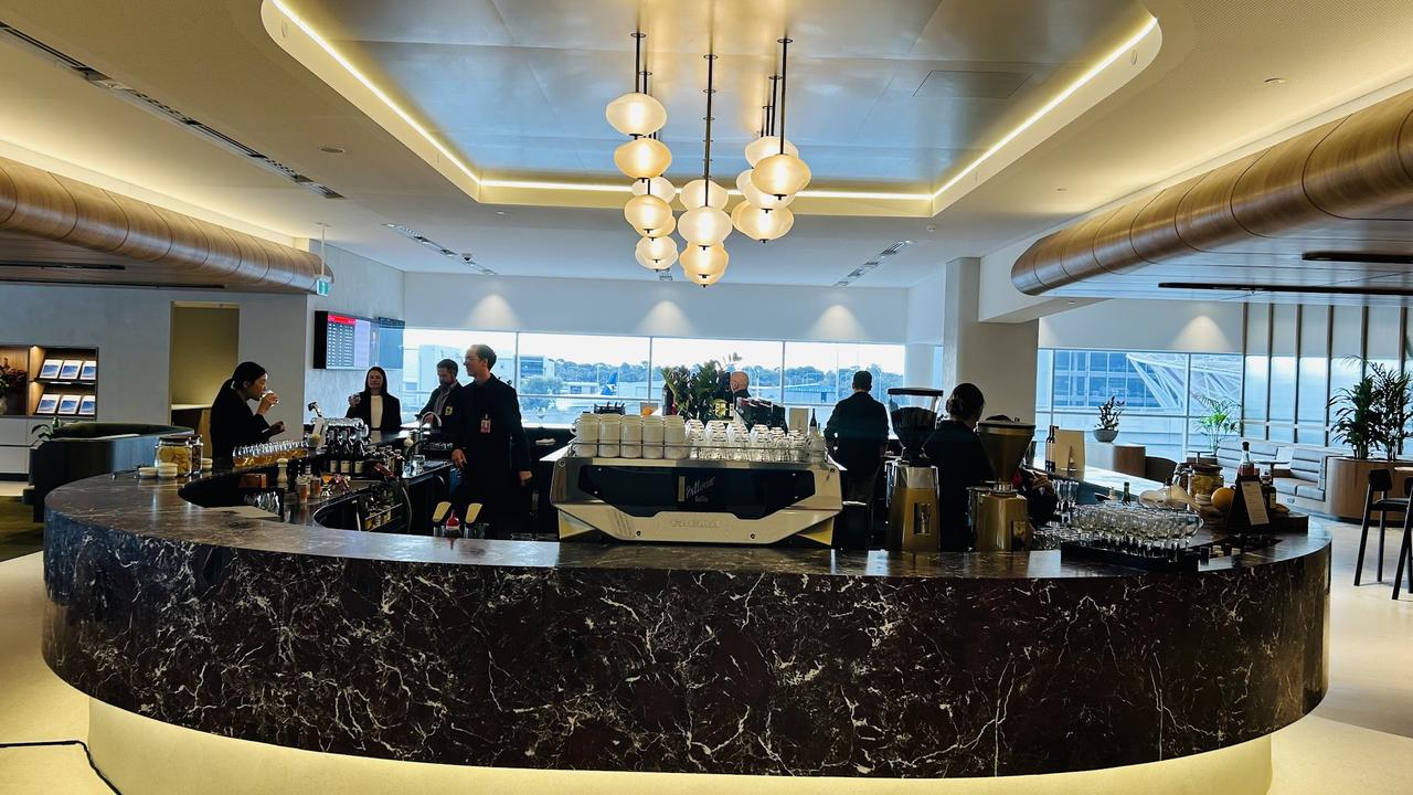 The new Qantas business class lounge at Adelaide Airport. Picture: Duncan Evans/ NewsWire