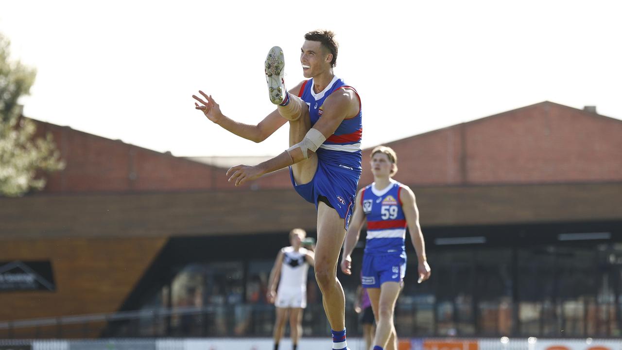 Young gun Sam Darcy played several VFL matches in 2023, but the Dogs will hope he gets a clean bill of health and a good run of form at AFL level. Picture: Darrian Traynor/AFL Photos/via Getty Images.