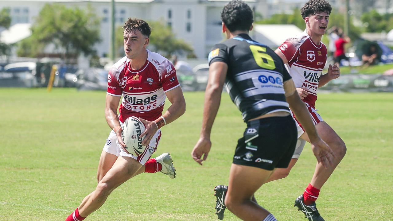 Callum Bowles playing for Redcliffe.