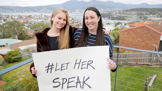 Sexual assault survivor Grace Tame and journalist Nina Funnell have worked tirelessly to give sexual assault survivors a voice. Picture: Supplied