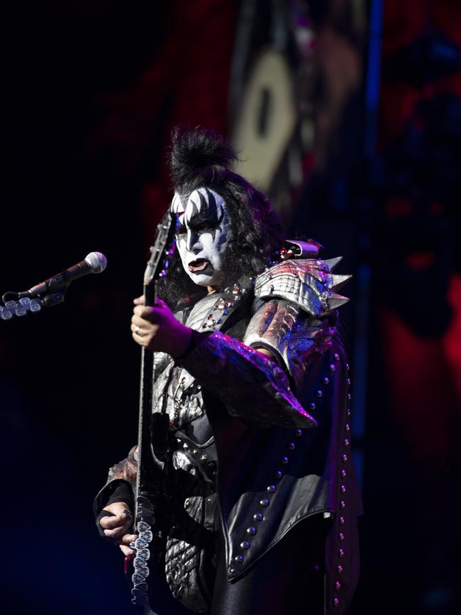 KISS play the first of two nights at Sydney’s Qudos Bank Arena. Picture: Monique Harmer