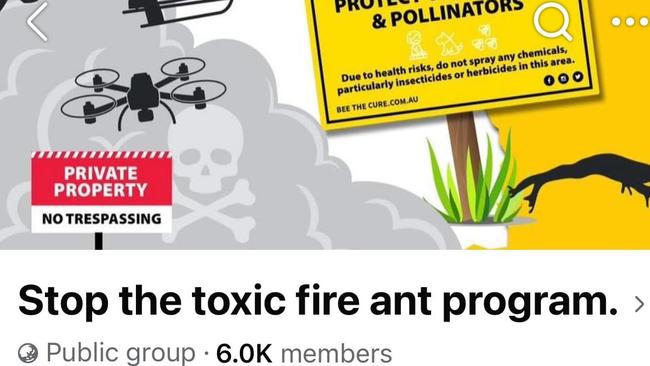 The Stop the Toxic Fire Ant Program moderated by Trevor Hold has 6000 members that are concerned about eradication measures.