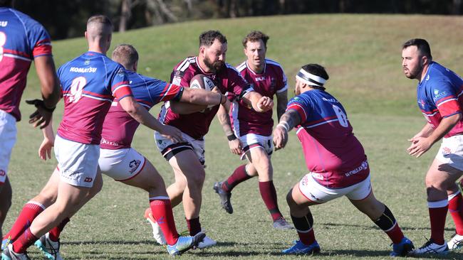 Gold Coast District Rugby Union (GCDRU) first grade clash between Nerang Bulls and Bond Pirates at Nerang. Kerehama Beattie. Pic Mike Batterham