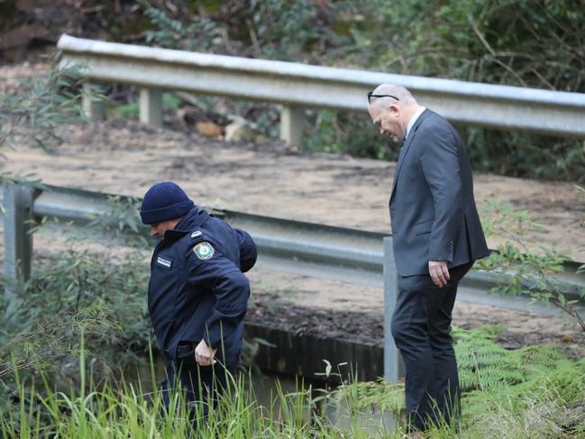 A body was discovered on a fire trail near a bridge in between Goldern Jubilee oval and cliff oval Wahroonga. Picture: John Grainger