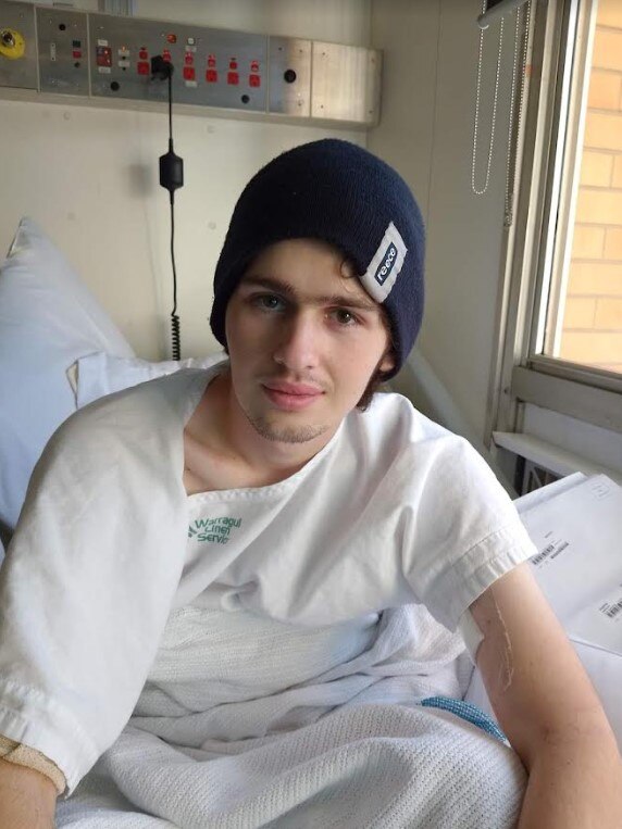 Harley Phipps 19 who was involved in a serious motorbike accident and spent much time in hospital at both the Royal Hobart Hospital and also the Alfred Hospital in Melbourne. Picture: supplied