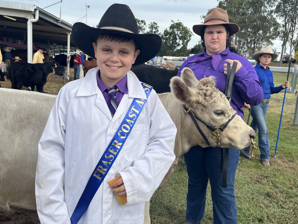 Cattle whisperer Beau Gordon, from Aldridge State High School, was first place in the junior handlers.