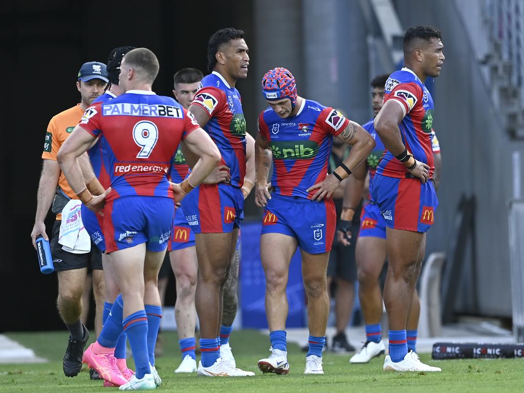 Kalyn Ponga struggles with hip and foot injuries.