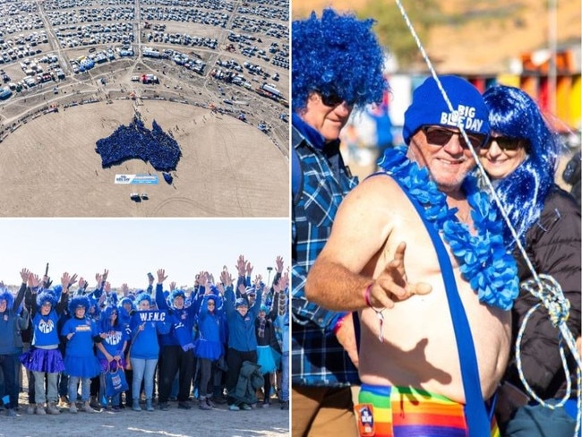 Big Red Bash turns blue in hunt for world record and funds for diabetes research.