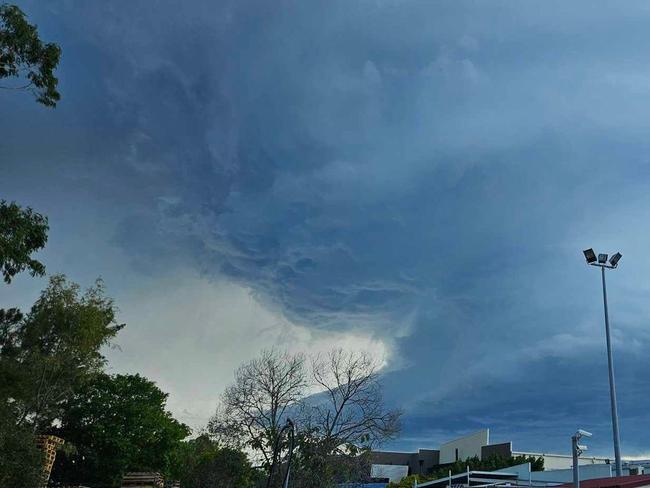 Supercell structure from Acacia Ridge. Picture: Bron/Higgins Storm Chasing