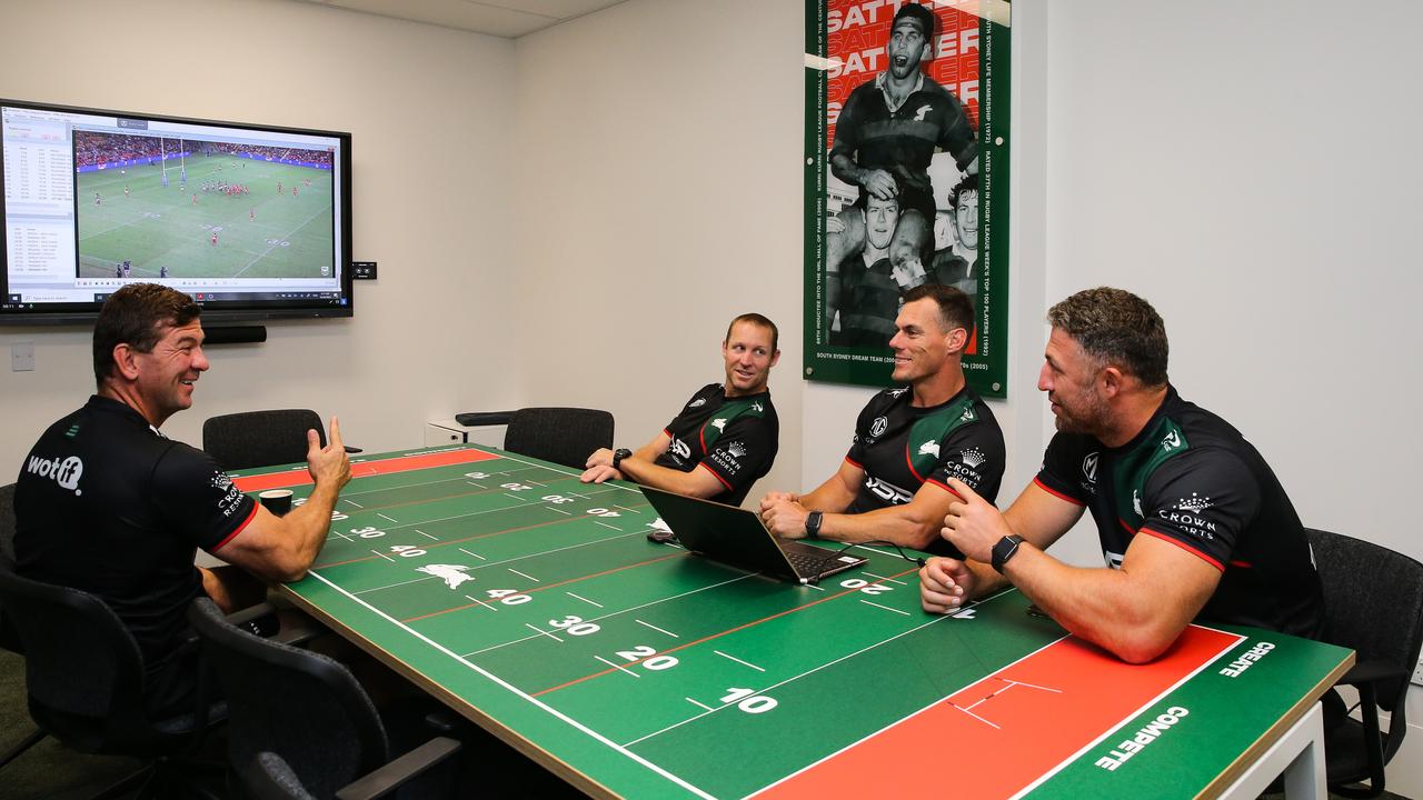 The coach’s boardroom of the South Sydney's new Centre of Excellence. Picture: Gaye Gerard