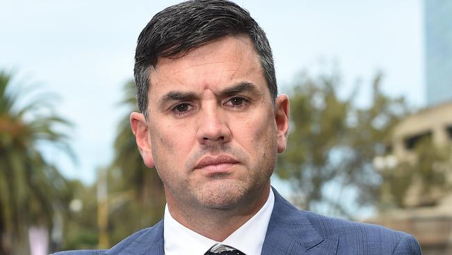 Shadow Police Minister Brad Battin says the government has underfunded and destroyed Victoria’s emergency services. Picture: Josie Hayden