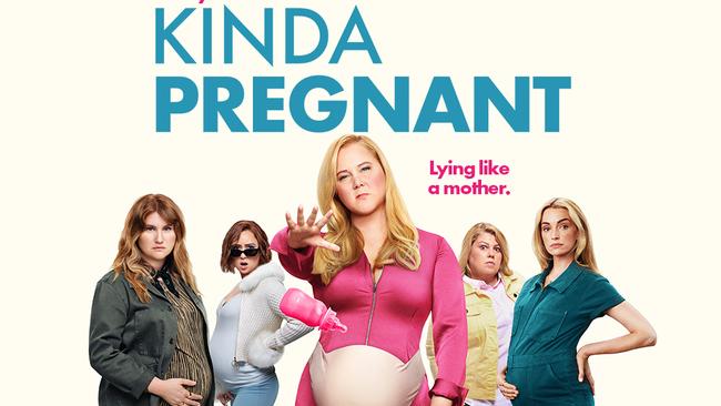 Urzila Carlson (second from right) steals the show in Kinda Pregnant.