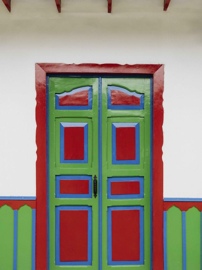 Vibrant doors in Salento.
