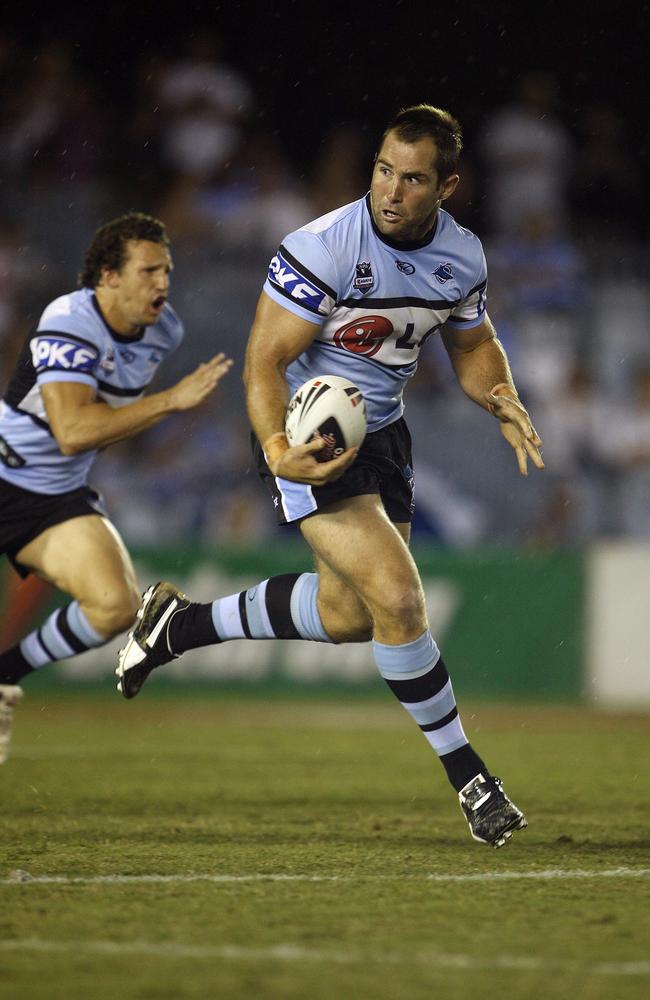 Ben Ross in action during the Round 1 Cronulla-Sutherland Sharks v Penrith Panthers NRL match in Sydney, March 14, 2009. Picture: AAP Image/Action Photographics, Robb Cox.