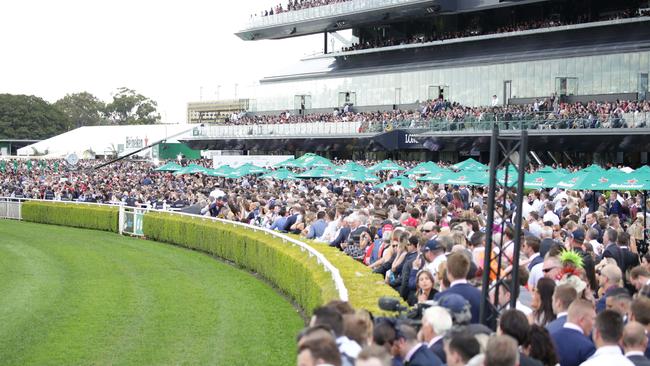 Perkins was caught with the drugs at The Everest race day. Picture: Christian Gilles