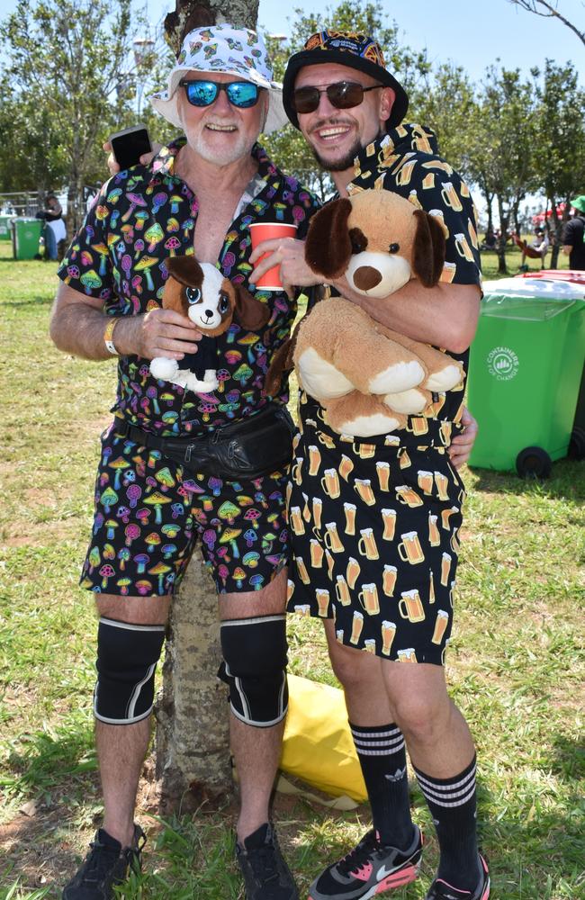 Neil Broughton and Darcy Wood at the Big Pineapple Music Festival 2024.