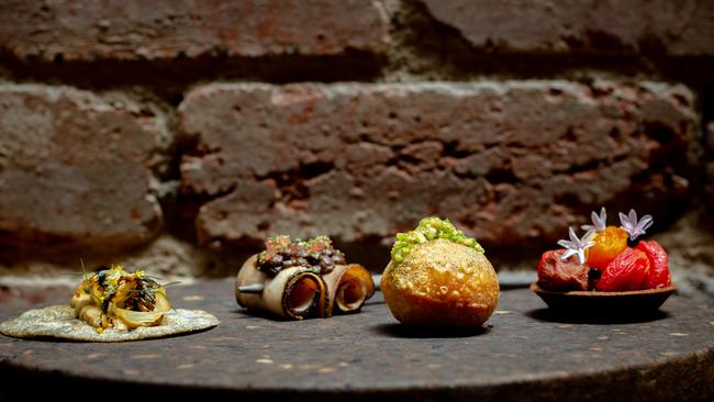 Selection of snacks at Lume.