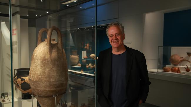 Archeologist and curator Craig Barker at the new Chau Chak Wing Museum at Sydney University. Picture:Justin Lloyd