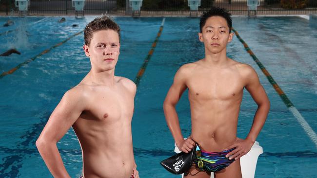 TAS Swimming club members Ike Martinez and Tom Chen will both compete in the upcoming FNQ Swimming Short Course Championships. PICTURE: BRENDAN RADKE