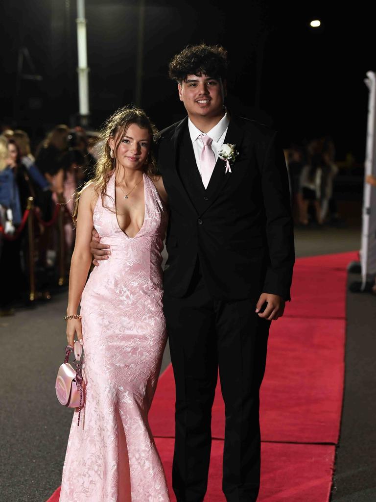 Daniel Lemanu & Villo Barton-Bako at Xavier Catholic College year 12 formals. Picture: Patrick Woods.