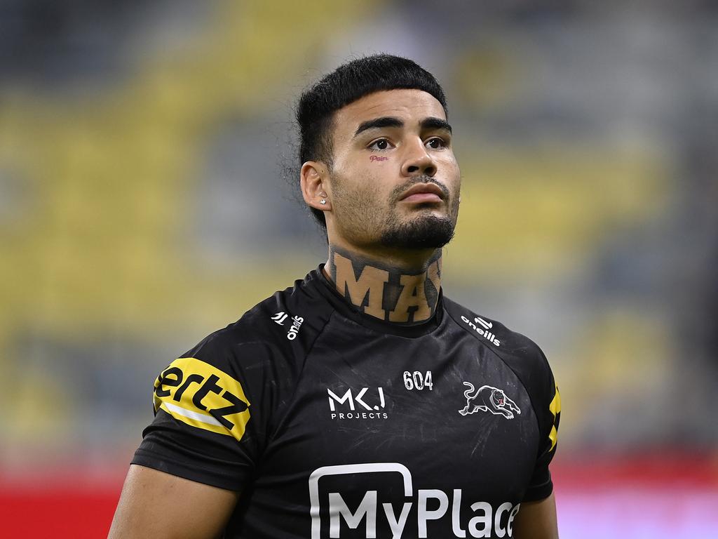 Taylan May’s management have reached out to NRL clubs to gauge interest in the former Panthers player. Picture: Getty Images