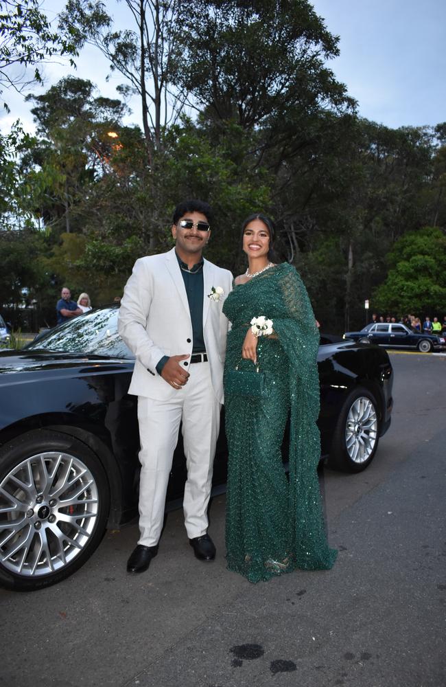 Jenitta Babu and Cherian Mathew at the Meridan State College formal 2024.