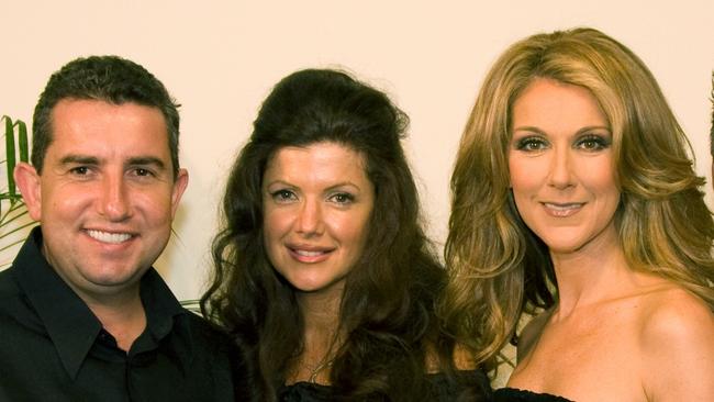 Clint and Jenny Karananos with Celine Dion. Picture: Regina King.