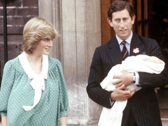 Britain's Prince Charles, Prince of Wales, and wife Princess Diana take home their newborn son Prince William, as they leave St. Mary's Hospital in London. Picture: AP Photo/John Redman