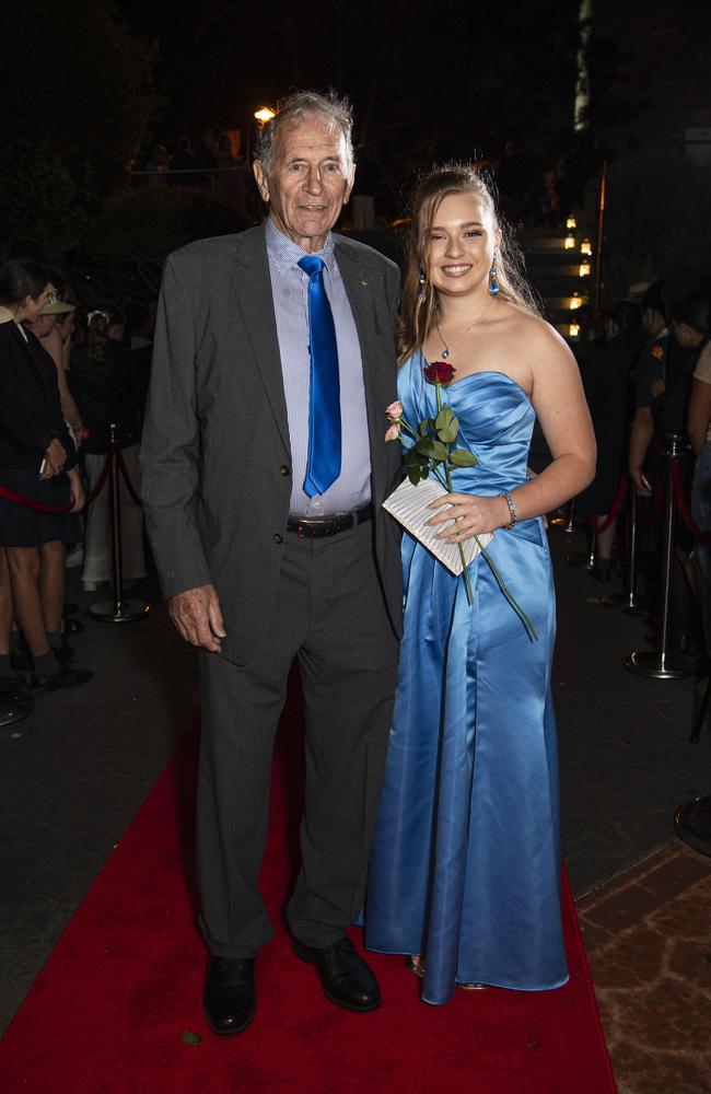 Savannah De Ceuster and partner Ross Humphries arrive at The Glennie School formal at Picnic Point, Thursday, September 12, 2024. Picture: Kevin Farmer