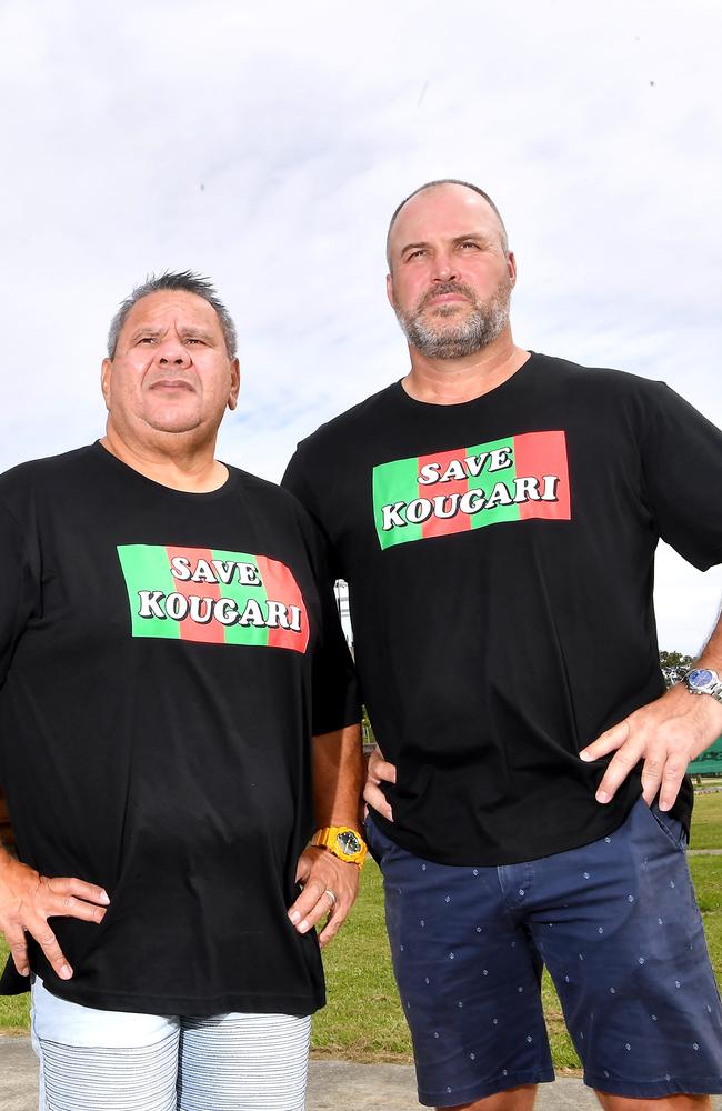 Earl Morgan and Craig Greenhill are leaders of the ‘Save Kougari’ group. Picture: John Gass