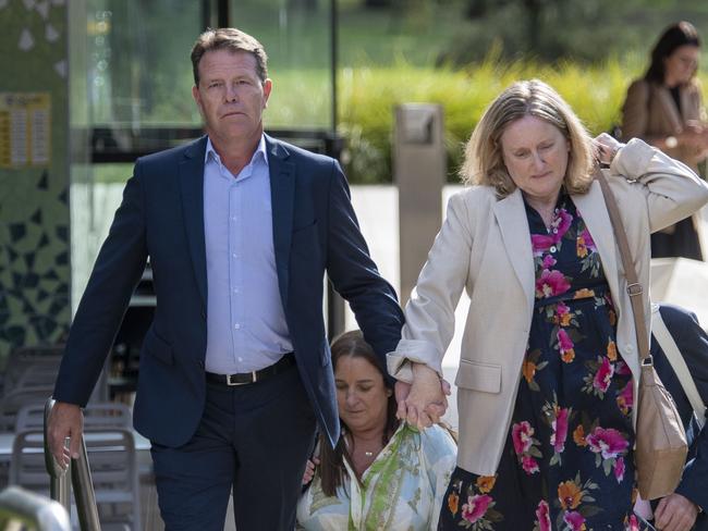 Lilie James’ parents leave Sydney Coroner’s Court. Picture: NewsWire / Simon Bullard.