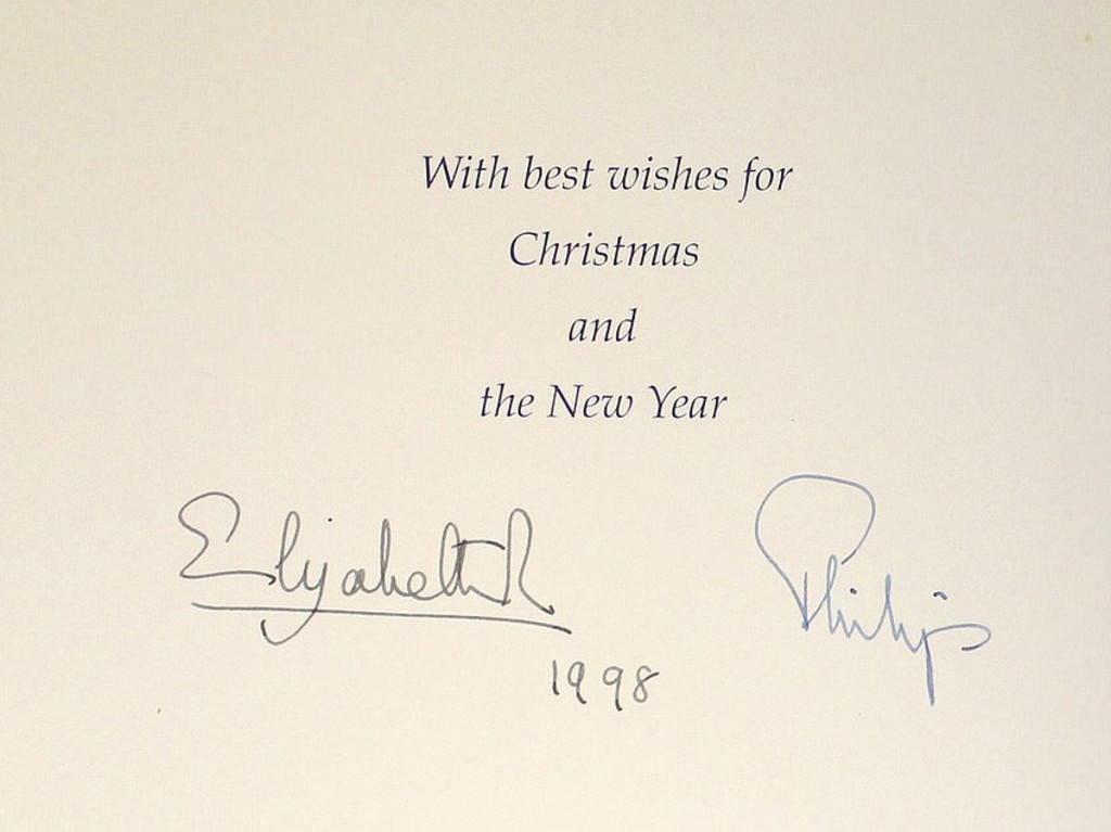 Royal family: Christmas cards signed by Queen and Prince Philip up for ...