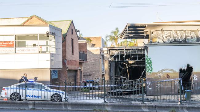 Balmain Leagues Club after a fire in May 2022. Picture: Daily Telegraph / Monique Harmer