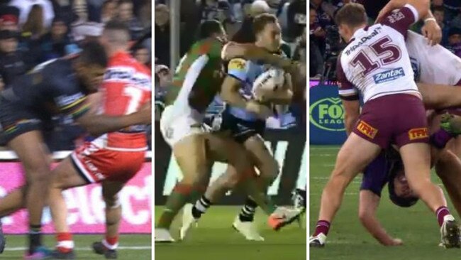 Which of these tackles looks worse to you?