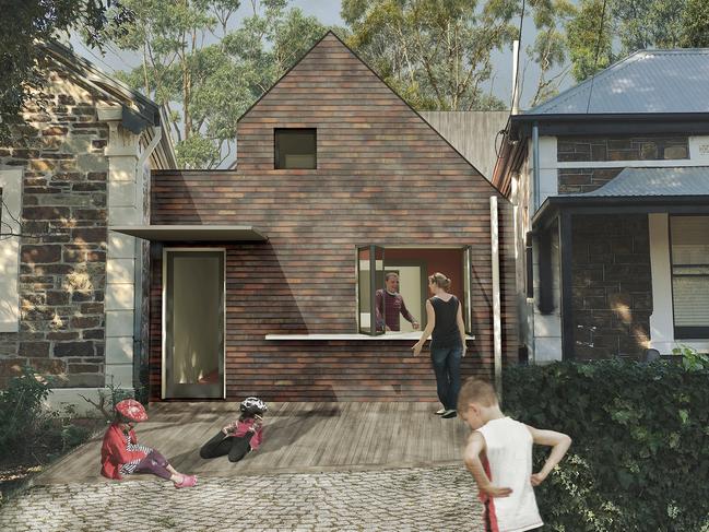 UniSA architecture lecturer Dr Damian Madigan a new form of developmentto allow older people to live together. Concept image supplied by UniSA.