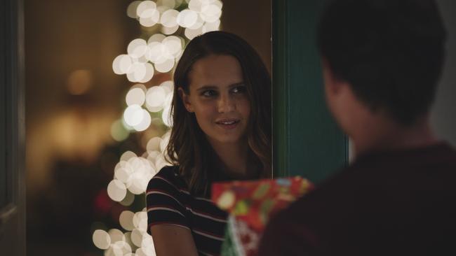 Just when it looks as though there will be a happy ending, tragedy strikes and Laura (Clara Rugaard) is left alone, in the film Press Play