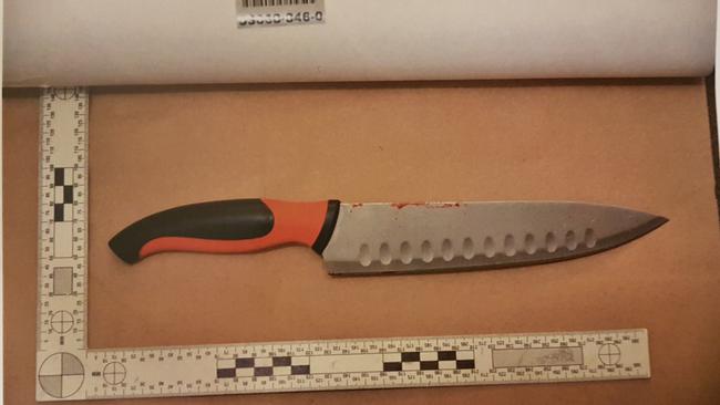 The $6 knife George Alexander Freeman used in the attack. Picture: Supplied