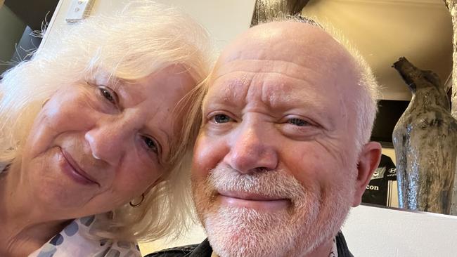 Sue and her late husband. Picture: Supplied