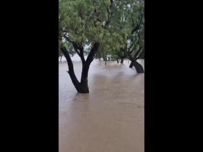 Flooding at Groper Creek south of Townsville