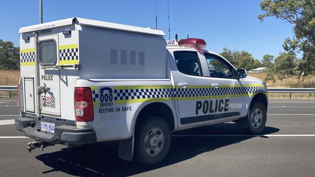 Emergency crews at the scene of a serious crash just outside Penola along Clay Wells Rd. Picture: Arj Ganesan