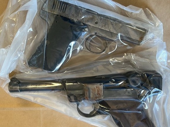 Meth and guns seized at Morphett Vale. Picture: South Australia Police