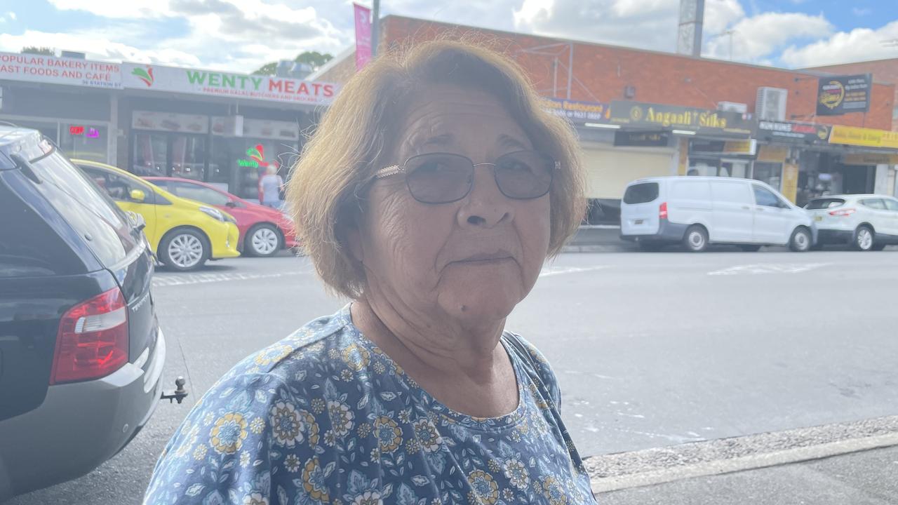 Elsa Rios, shops at Wentworthville but doesn't like the shops as much as she used to 20 years ago.