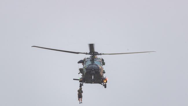 Prenzlau helicopter rescue west of Ipswich.Picture: Michael Smith