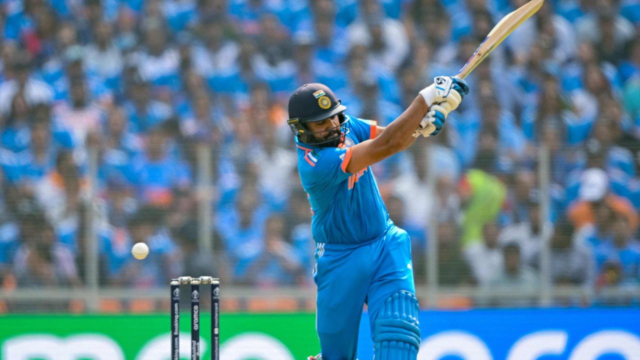 Rohit Sharma looks to make a statement early. (Photo by Sajjad HUSSAIN / AFP