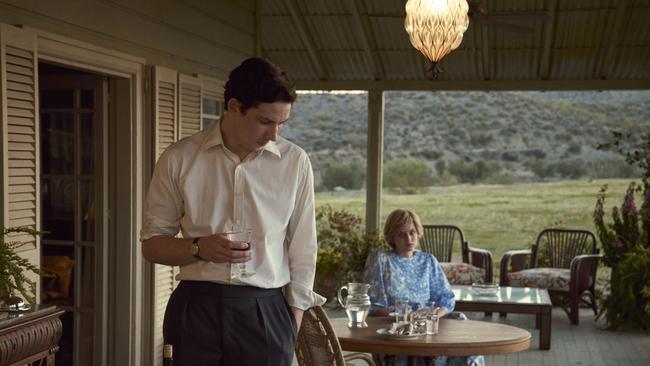 Josh O’Connor as Prince Charles and Emma Corrin as Princess Diana in a scene from The Crown. Picture: Netflix.