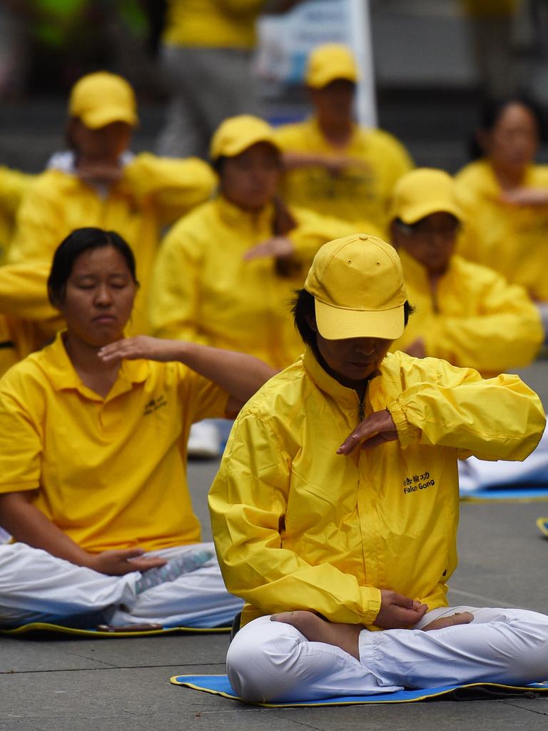 Falun Gong is banned in China and its followers are regularly rounded up and jailed. Picture: AAP