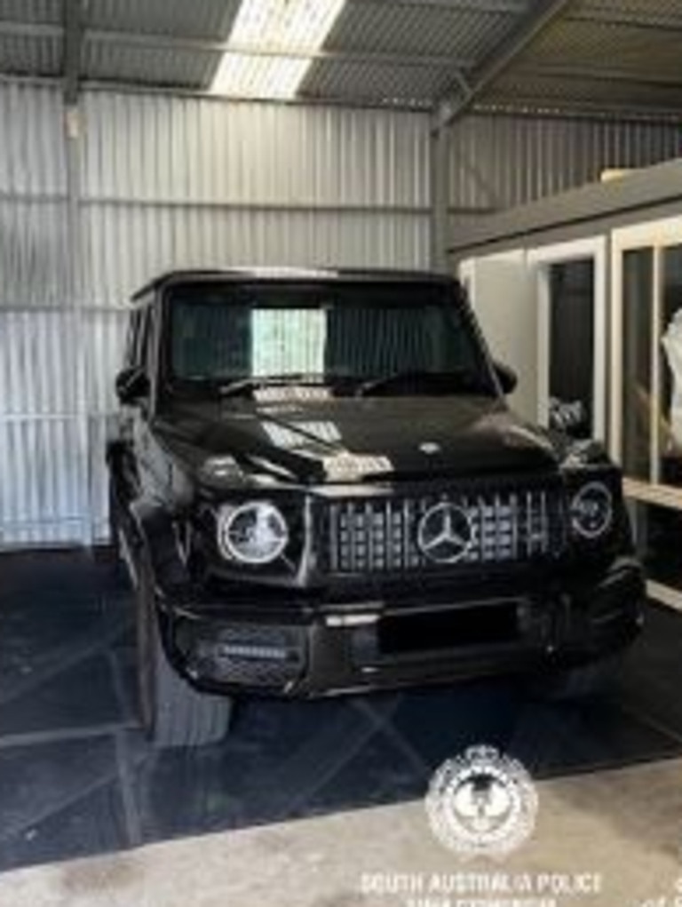 The Mercedes G-Wagon that was seized. Picture: SAPOL