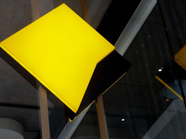 SYDNEY, AUSTRALIA - NewsWire Photos AUGUST 11, 2023: Commonwealth Bank signage in Sydney CBD after reducing interest rates on Friday. Picture: NCA NewsWire / Nikki Short