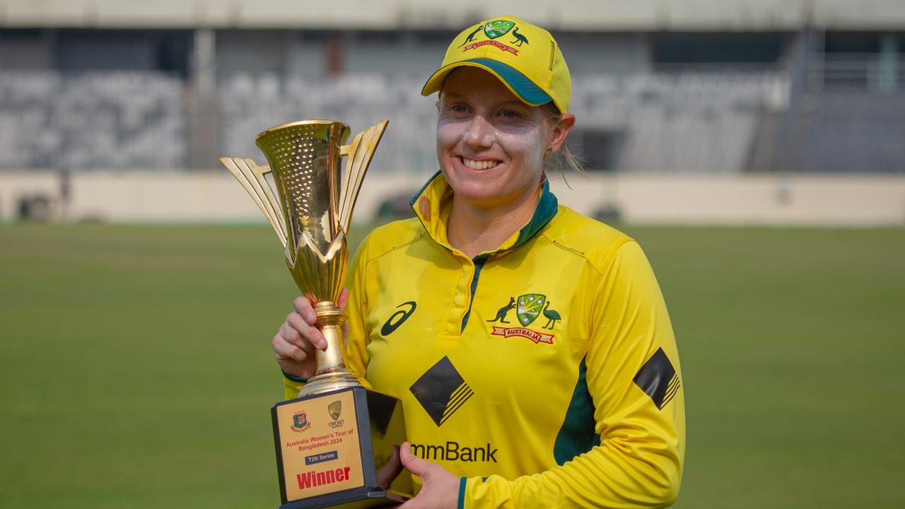 Alyssa Healy will take Australia back to Bangladesh in October after a 6-0 series win earlier this year. Picture: Abhishek Chinnappa/Getty Images